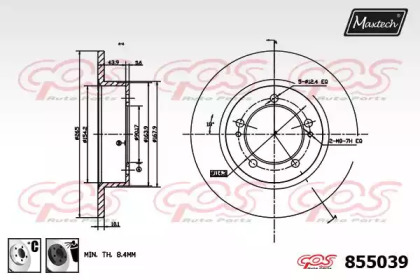 Тормозной диск MAXTECH 855039.6060