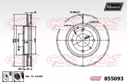 Тормозной диск MAXTECH 855093.6060