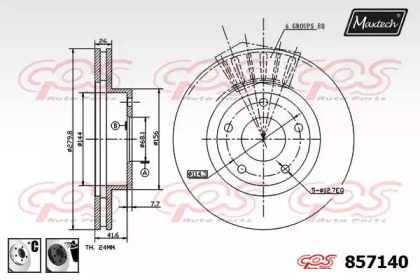 Тормозной диск MAXTECH 857140.6060