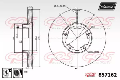 Тормозной диск MAXTECH 857162.6060