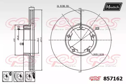 Тормозной диск MAXTECH 857162.6980