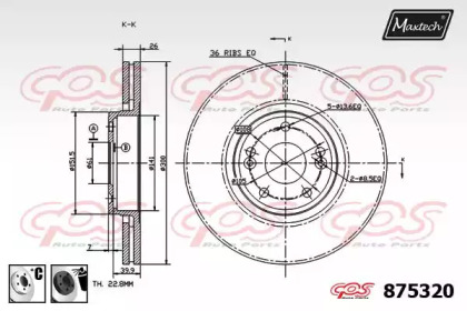 Тормозной диск MAXTECH 875320.6060