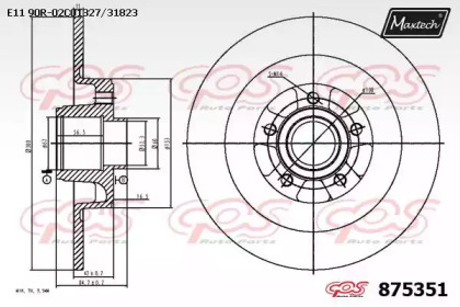 Тормозной диск MAXTECH 875351.0005