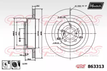 Тормозной диск MAXTECH 863313.6060