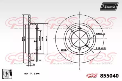 Тормозной диск MAXTECH 855040.0080