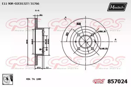 Тормозной диск MAXTECH 857024.0080