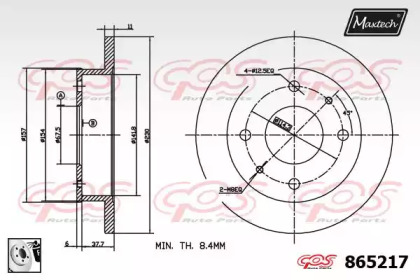 Тормозной диск MAXTECH 865217.0080