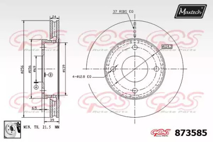 Тормозной диск MAXTECH 873585.0080