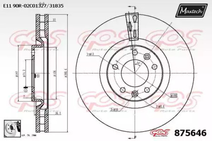 Тормозной диск MAXTECH 875646.0080