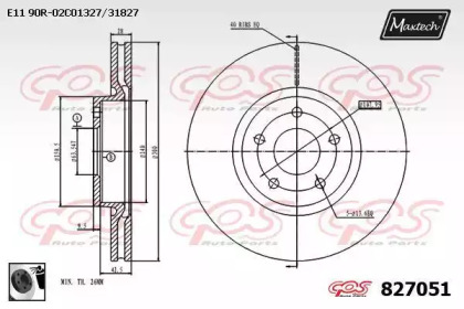 Тормозной диск MAXTECH 827051.0060