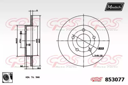 Тормозной диск MAXTECH 853077.0060