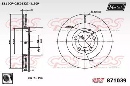 Тормозной диск MAXTECH 871039.0060