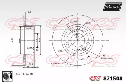 Тормозной диск MAXTECH 871508.0060