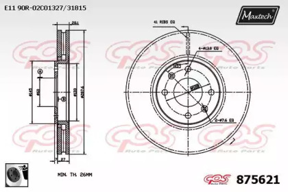 Тормозной диск MAXTECH 875621.0060