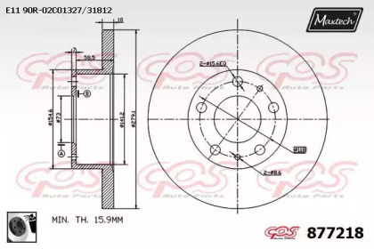 Тормозной диск MAXTECH 877218.0060