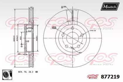 Тормозной диск MAXTECH 877219.0060