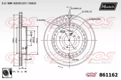 Тормозной диск MAXTECH 861162.0060