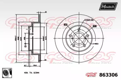 Тормозной диск MAXTECH 863306.0060