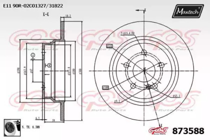 Тормозной диск MAXTECH 873588.0060