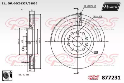 Тормозной диск MAXTECH 877231.0060