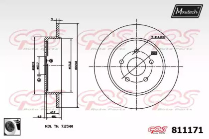 Тормозной диск MAXTECH 811171.0060