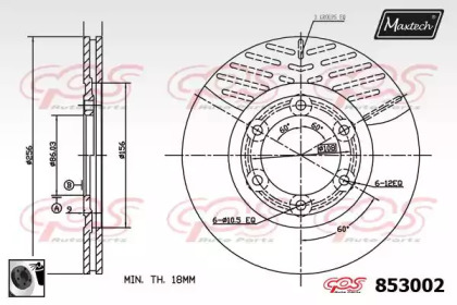 Тормозной диск MAXTECH 853002.0060