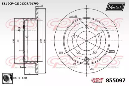 Тормозной диск MAXTECH 855097.0060