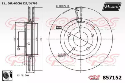 Тормозной диск MAXTECH 857152.0060