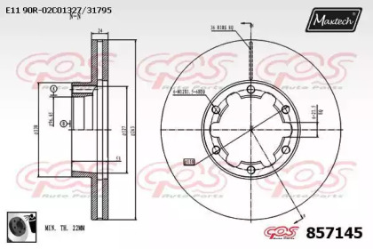 Тормозной диск MAXTECH 857145.0060