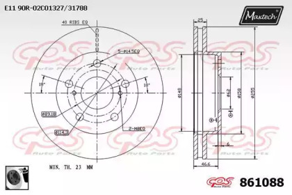 Тормозной диск MAXTECH 861088.0060