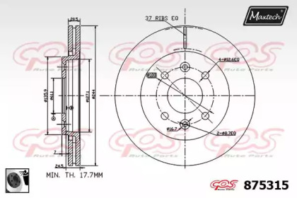 Тормозной диск MAXTECH 875315.0060