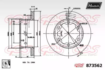 Тормозной диск MAXTECH 873562.0080