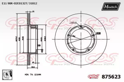 Тормозной диск MAXTECH 875623.0080