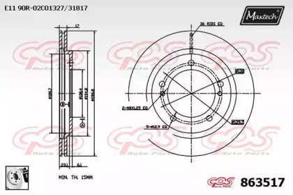 Тормозной диск MAXTECH 863517.0080