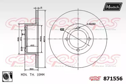 Тормозной диск MAXTECH 871556.0060