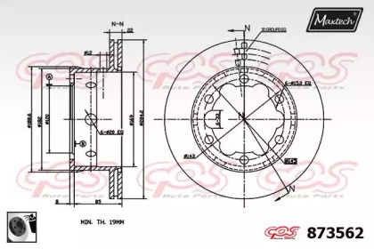 Тормозной диск MAXTECH 873562.0060