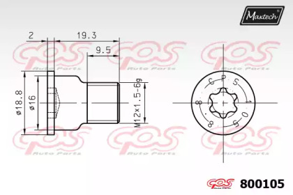 Болт MAXTECH 800105