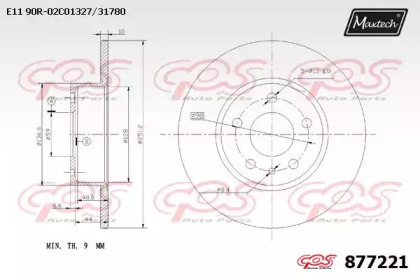 Тормозной диск MAXTECH 877221.0000