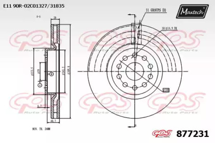 Тормозной диск MAXTECH 877231.0000