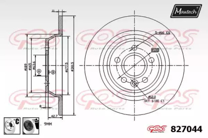 Тормозной диск MAXTECH 827044.6060