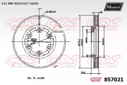 Тормозной диск MAXTECH 857021.0000