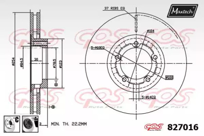 Тормозной диск MAXTECH 827016.6060