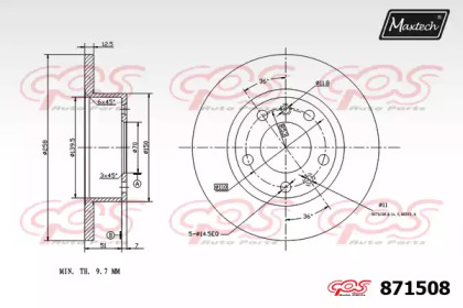 Тормозной диск MAXTECH 871508.0000