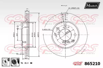 Тормозной диск MAXTECH 865210.6060