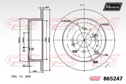 Тормозной диск MAXTECH 865247.0000