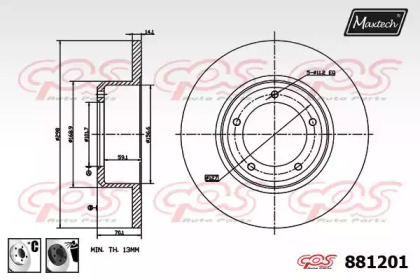 Тормозной диск MAXTECH 881201.6060