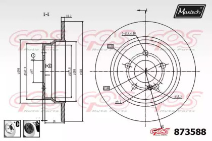 Тормозной диск MAXTECH 873588.6060