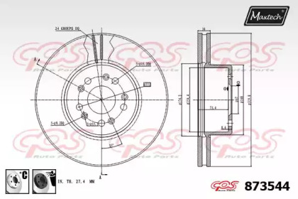 Тормозной диск MAXTECH 873544.6060