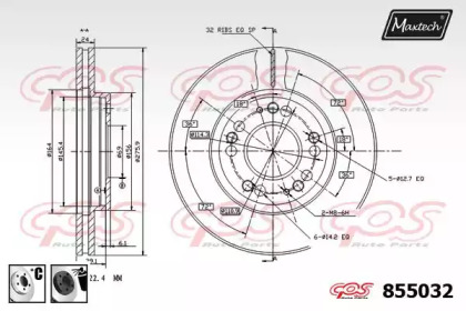 Тормозной диск MAXTECH 855032.6060