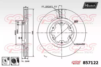 Тормозной диск MAXTECH 857122.6060